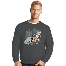 Load image into Gallery viewer, Shirts Crewneck Sweater, Unisex / Small / Charcoal Scientific Paradox Goes Boom