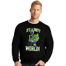 Load image into Gallery viewer, Daily_Deal_Shirts Crewneck Sweater, Unisex / Small / Black Cute But Dirty