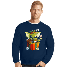 Load image into Gallery viewer, Daily_Deal_Shirts Crewneck Sweater, Unisex / Small / Navy Be My Baby