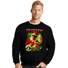 Load image into Gallery viewer, Shirts Crewneck Sweater, Unisex / Small / Black Mr Grouchy x CoDdesigns Dirty World