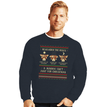 Load image into Gallery viewer, Daily_Deal_Shirts Crewneck Sweater, Unisex / Small / Dark Heather A Mogwai Isn't Just For Christmas