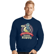 Load image into Gallery viewer, Shirts Crewneck Sweater, Unisex / Small / Navy Vote Korvo