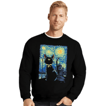 Load image into Gallery viewer, Shirts Crewneck Sweater, Unisex / Small / Black Claire De Lune