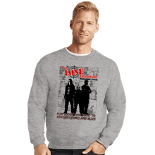 Load image into Gallery viewer, Daily_Deal_Shirts Crewneck Sweater, Unisex / Small / Sports Grey The Lone Gunman Newspaper Group