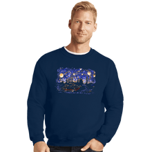 Load image into Gallery viewer, Daily_Deal_Shirts Crewneck Sweater, Unisex / Small / Navy Starry Canyon