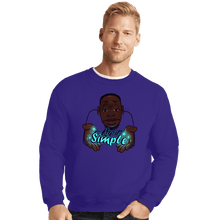 Load image into Gallery viewer, Shirts Crewneck Sweater, Unisex / Small / Violet Keep It Simple