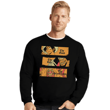 Load image into Gallery viewer, Daily_Deal_Shirts Crewneck Sweater, Unisex / Small / Black The Good The Bad and The Star Clown