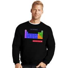 Load image into Gallery viewer, Secret_Shirts Crewneck Sweater, Unisex / Small / Black Periodic Table of Power-ups