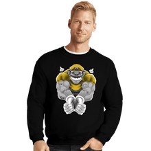 Load image into Gallery viewer, Daily_Deal_Shirts Crewneck Sweater, Unisex / Small / Black Wario Time