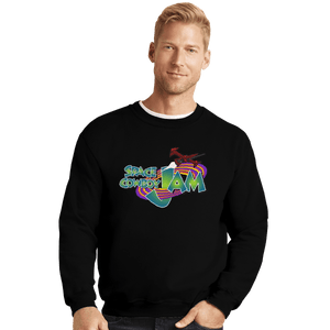 Shirts Crewneck Sweater, Unisex / Small / Black Space Cowboy Jam