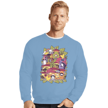 Load image into Gallery viewer, Daily_Deal_Shirts Crewneck Sweater, Unisex / Small / Powder Blue Meowdrigals Family
