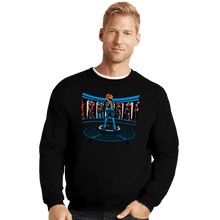 Load image into Gallery viewer, Secret_Shirts Crewneck Sweater, Unisex / Small / Black Iron Aran