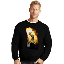 Load image into Gallery viewer, Secret_Shirts Crewneck Sweater, Unisex / Small / Black Last Slice Of Pizza