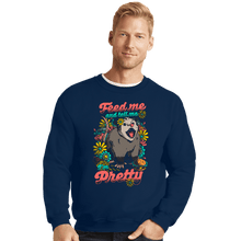 Load image into Gallery viewer, Daily_Deal_Shirts Crewneck Sweater, Unisex / Small / Navy Pretty Hungry Possum