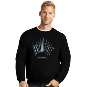 Daily_Deal_Shirts Crewneck Sweater, Unisex / Small / Black Select Weapon