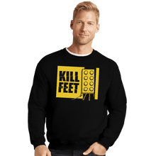 Load image into Gallery viewer, Shirts Crewneck Sweater, Unisex / Small / Black Kill Feet