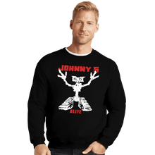 Load image into Gallery viewer, Daily_Deal_Shirts Crewneck Sweater, Unisex / Small / Black Alive