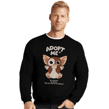 Load image into Gallery viewer, Shirts Crewneck Sweater, Unisex / Small / Black Adopt Me