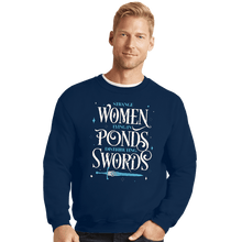 Load image into Gallery viewer, Secret_Shirts Crewneck Sweater, Unisex / Small / Navy Strange Womens
