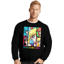 Load image into Gallery viewer, Secret_Shirts Crewneck Sweater, Unisex / Small / Black Moon Prism Power!