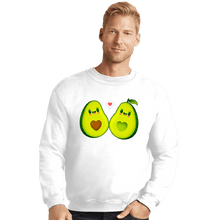Load image into Gallery viewer, Shirts Crewneck Sweater, Unisex / Small / White Avocados Love