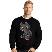 Load image into Gallery viewer, Shirts Crewneck Sweater, Unisex / Small / Black Pls Throw