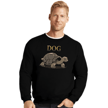 Load image into Gallery viewer, Daily_Deal_Shirts Crewneck Sweater, Unisex / Small / Black Dog Ahead
