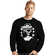 Load image into Gallery viewer, Daily_Deal_Shirts Crewneck Sweater, Unisex / Small / Black A Pox on the Phony King of England!