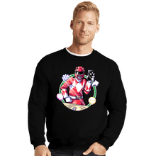 Load image into Gallery viewer, Daily_Deal_Shirts Crewneck Sweater, Unisex / Small / Black Red Ranger Dance