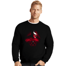 Load image into Gallery viewer, Daily_Deal_Shirts Crewneck Sweater, Unisex / Small / Black Red Symbiote