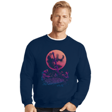 Load image into Gallery viewer, Daily_Deal_Shirts Crewneck Sweater, Unisex / Small / Navy Heroes Never Die
