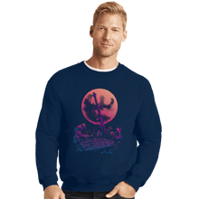 Load image into Gallery viewer, Daily_Deal_Shirts Crewneck Sweater, Unisex / Small / Navy Heroes Never Die