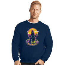 Load image into Gallery viewer, Shirts Crewneck Sweater, Unisex / Small / Navy Retro Evil Tentacle