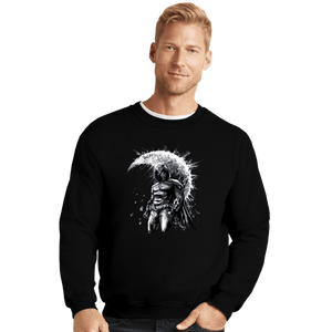 Daily_Deal_Shirts Crewneck Sweater, Unisex / Small / Black The Knight Rises