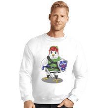 Load image into Gallery viewer, Shirts Crewneck Sweater, Unisex / Small / White Hyrule Chicken