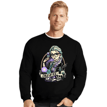 Load image into Gallery viewer, Daily_Deal_Shirts Crewneck Sweater, Unisex / Small / Black Rocker Elsa