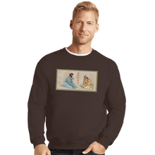 Load image into Gallery viewer, Daily_Deal_Shirts Crewneck Sweater, Unisex / Small / Dark Chocolate Legend Of The Smoking Bowls