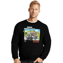 Load image into Gallery viewer, Shirts Crewneck Sweater, Unisex / Small / Black Super Movie Kart