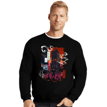 Load image into Gallery viewer, Daily_Deal_Shirts Crewneck Sweater, Unisex / Small / Black Jazz Drifter