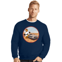 Load image into Gallery viewer, Daily_Deal_Shirts Crewneck Sweater, Unisex / Small / Navy Luke Skywockawocka