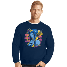Load image into Gallery viewer, Shirts Crewneck Sweater, Unisex / Small / Navy Valentine