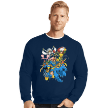 Load image into Gallery viewer, Shirts Crewneck Sweater, Unisex / Small / Navy 90s Mutants