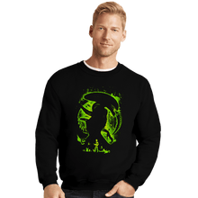 Load image into Gallery viewer, Daily_Deal_Shirts Crewneck Sweater, Unisex / Small / Black Alien's Nightmare