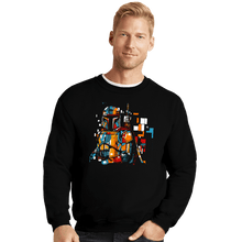 Load image into Gallery viewer, Daily_Deal_Shirts Crewneck Sweater, Unisex / Small / Black The Mondrianlorian