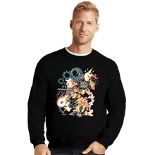 Load image into Gallery viewer, Shirts Crewneck Sweater, Unisex / Small / Black BC Chrono Heroes