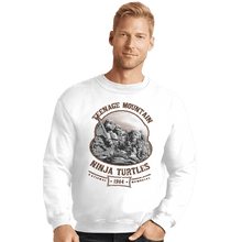 Load image into Gallery viewer, Shirts Crewneck Sweater, Unisex / Small / White Teenage Mountain