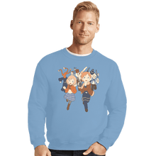 Load image into Gallery viewer, Daily_Deal_Shirts Crewneck Sweater, Unisex / Small / Powder Blue Chibi Village