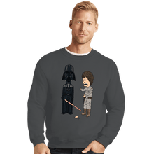 Load image into Gallery viewer, Daily_Deal_Shirts Crewneck Sweater, Unisex / Small / Charcoal Stupid Jedi