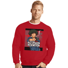 Load image into Gallery viewer, Shirts Crewneck Sweater, Unisex / Small / Red Red Dragon Redemption