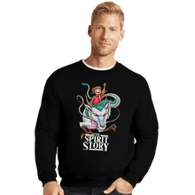 Load image into Gallery viewer, Secret_Shirts Crewneck Sweater, Unisex / Small / Black The Spirit Story